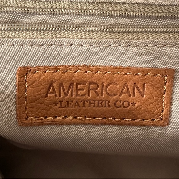 American Leather Co. Lenox Triple Entry Satchel Handbag - Picture 8 of 8